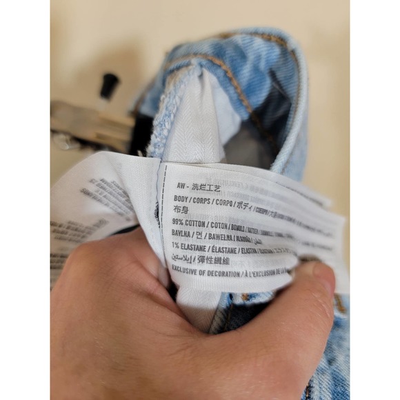 Abercrombie & Fitch the 90s Straight Ultra High Rise Relaxed Jeans Blue SZ 29/8 - Picture 5 of 6